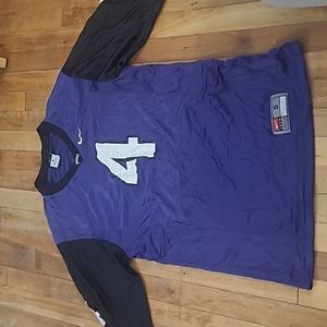 Nike Texas Christian University TCU Horned Frogs Football Jersey 4 Small Vintage